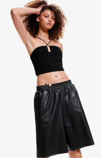 Coated Bermuda Shorts