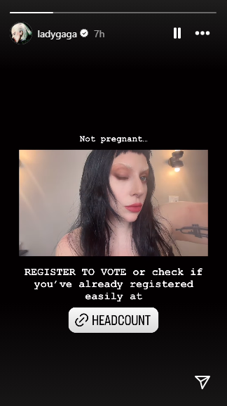Lady Gaga Instagram Story
