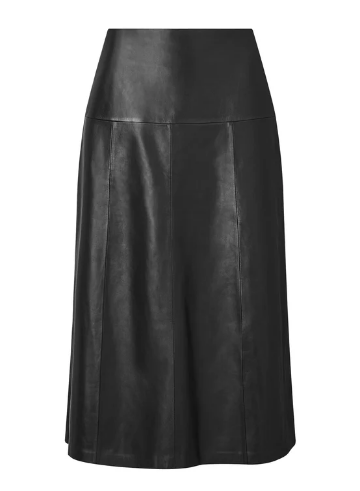 Leather Midi Skirt