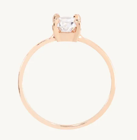 Solitaire Oval Diamond Ring